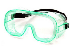 Le double a dégrossi les protecteur de lunettes chimiques de lunettes de sécurité d'oeil avec la corde élastique